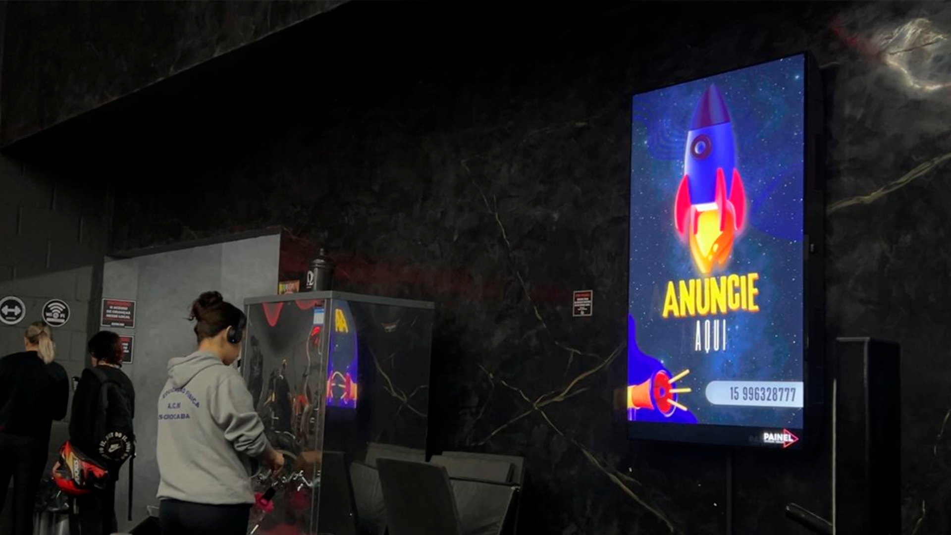 Painel de LED BR Painel na Academia Alpha Kai em Itapetininga